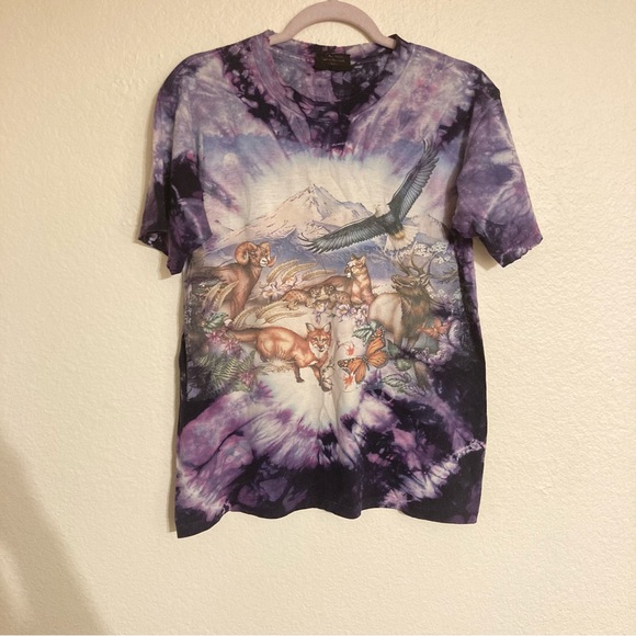 Chapman Graphics vintage tie dye forest animal tee - Picture 3 of 13